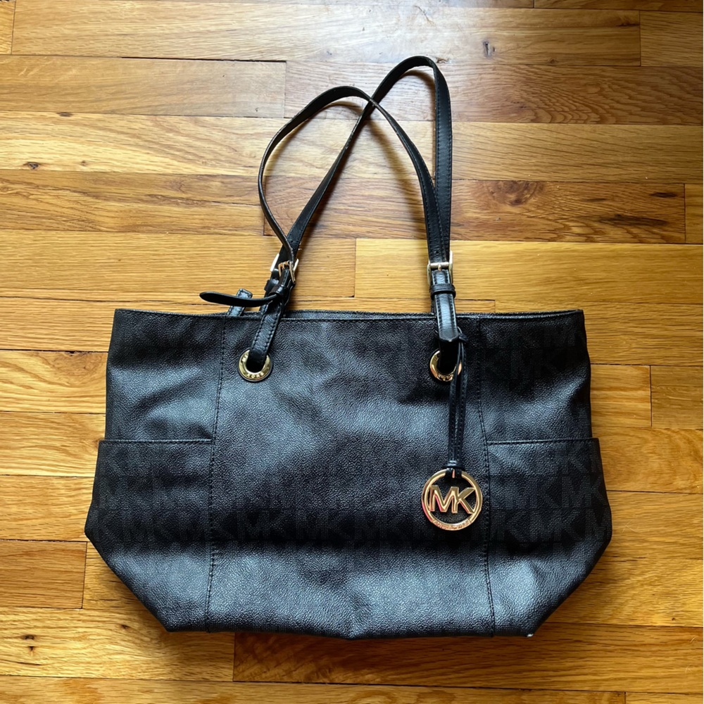 Michael Kors Black Monogram Tote